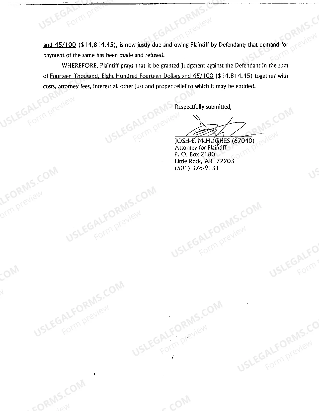 Preview A02 Complaint for Motor Vehicle Negligence