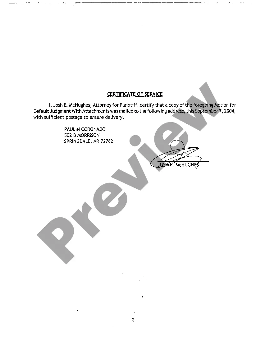 Preview A09 Motion for Default Judgment on Complaint for Motor Vehicle Negligence with Affidavit