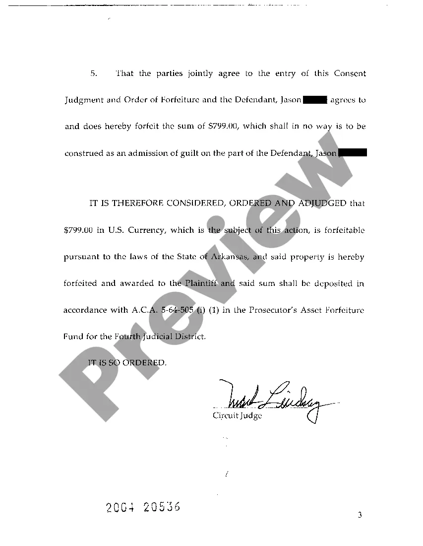 Preview A05 Consent Judgment and Order of Forfeiture