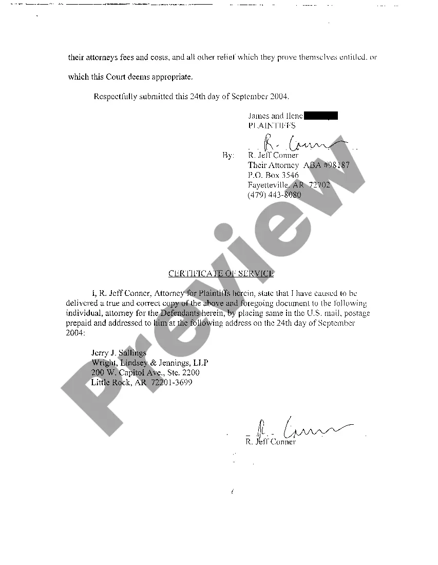 Preview A20 Second Amended Complaint for Violation of Arkansas Lemon Law