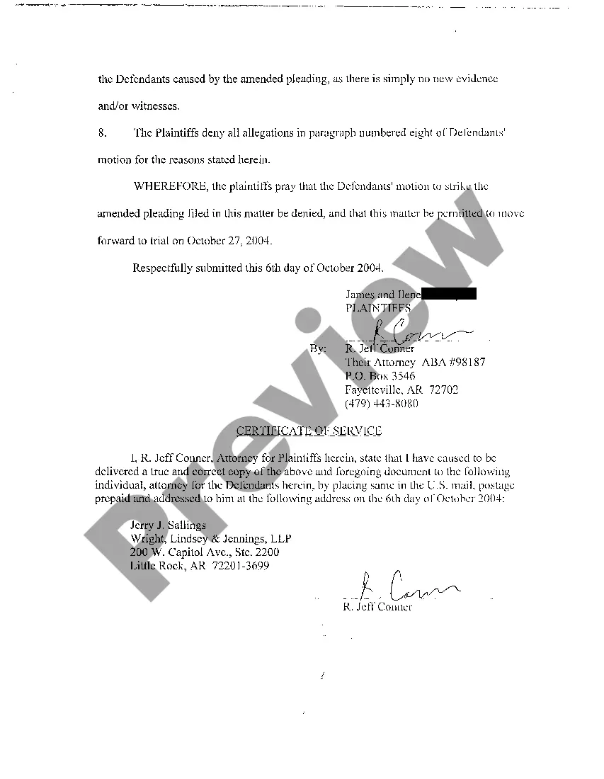 Preview A23 Plaintiff's Response to Defendants' Motion to Dismiss and Brief in Support