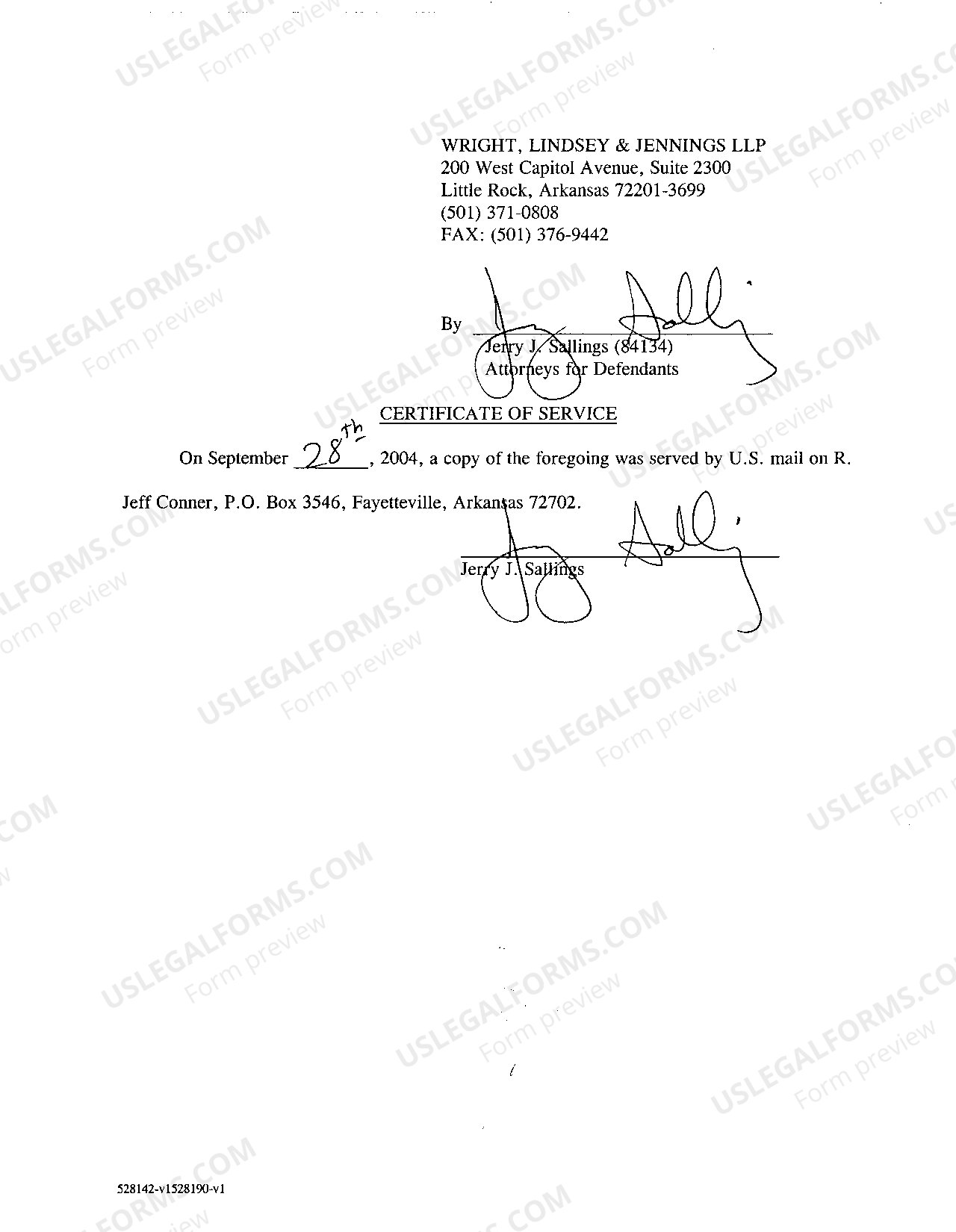 Arkansas Motion To Strike For Reconsideration US Legal Forms