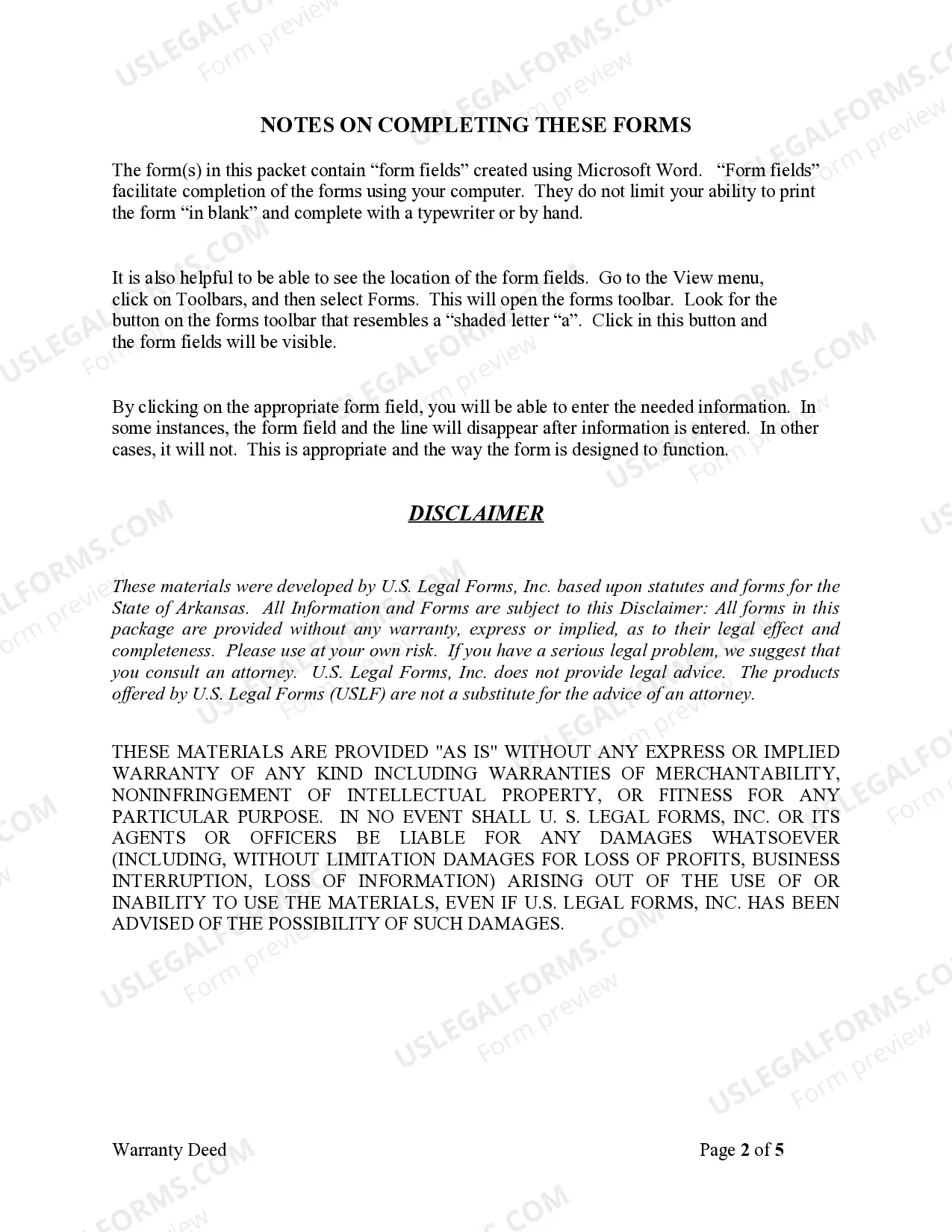 Preview Warranty Deed for Husband and Wife Converting Property from Tenants in Common to Joint Tenancy