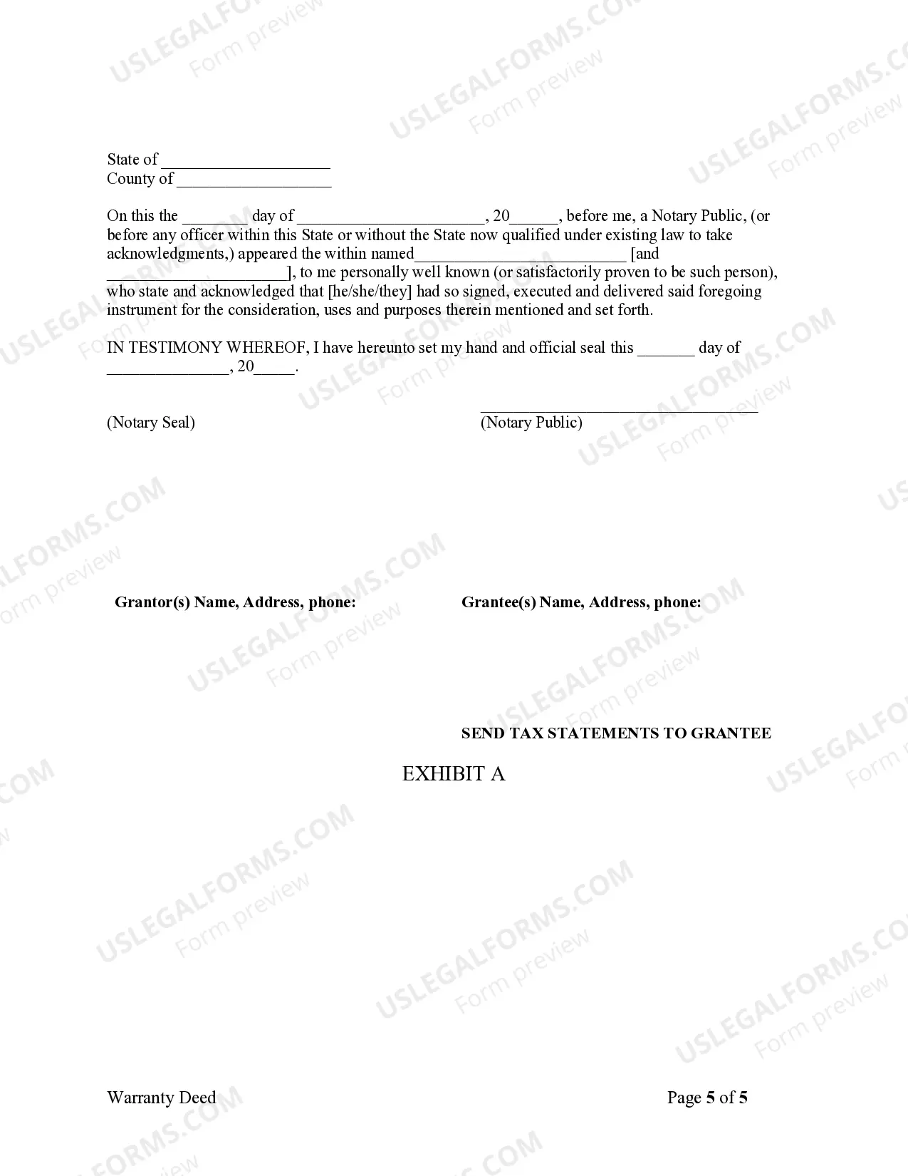 Preview Warranty Deed for Husband and Wife Converting Property from Tenants in Common to Joint Tenancy