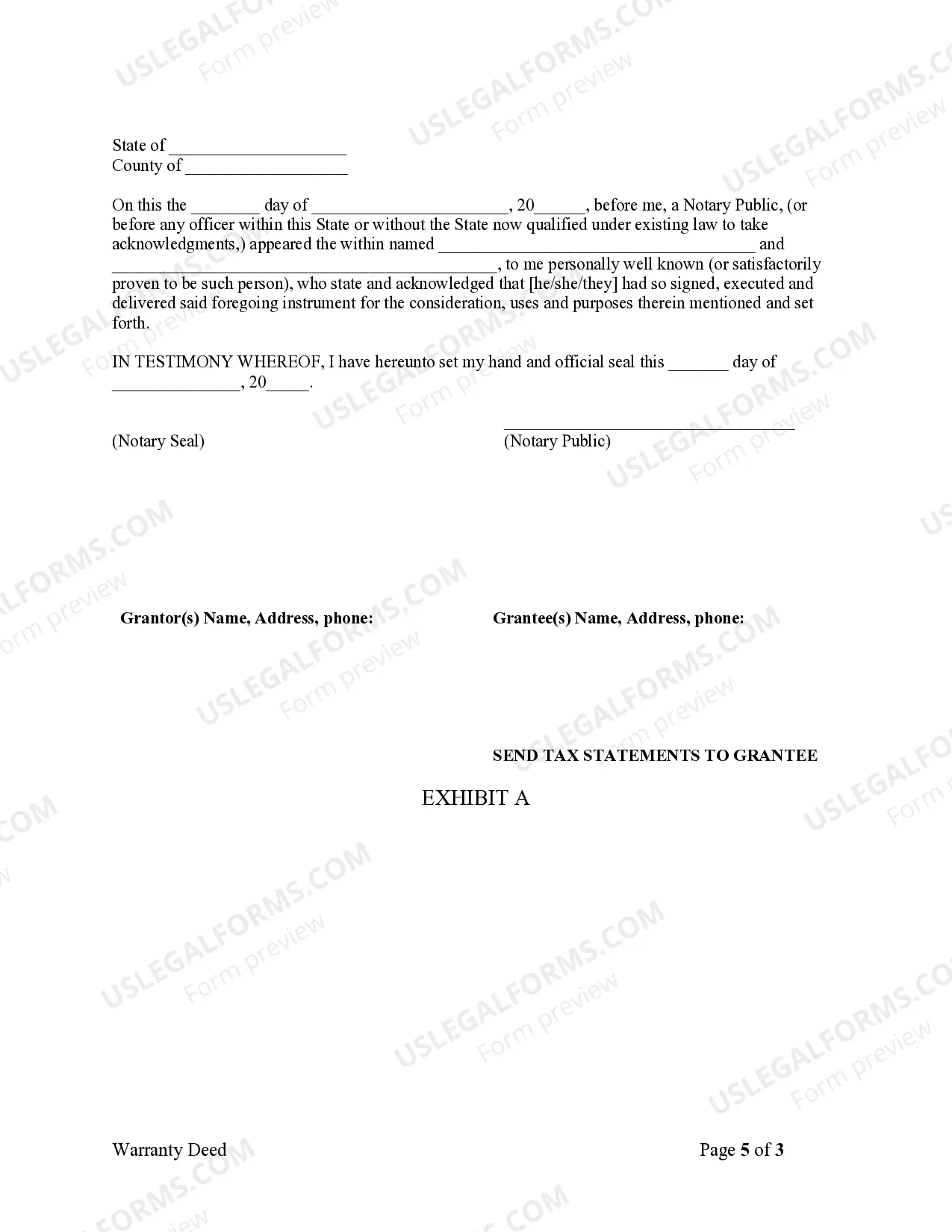 Preview Warranty Deed for Parents to Child with Reservation of Life Estate