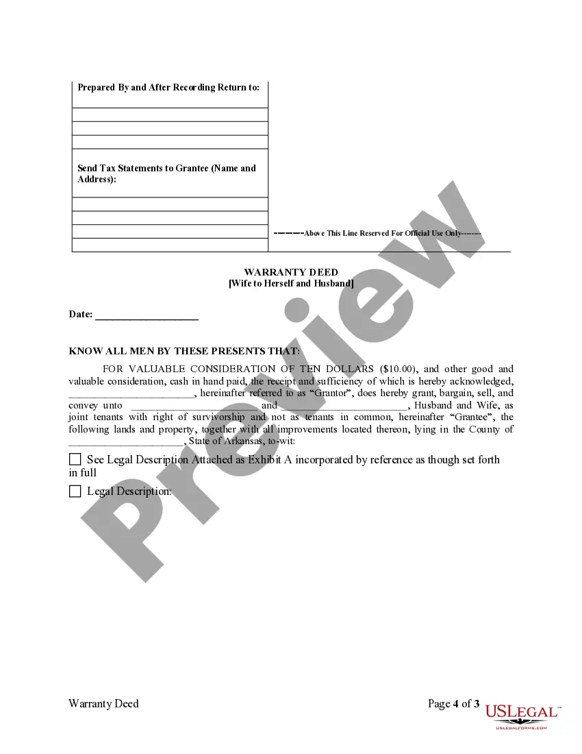 Get Warranty Deed to Separate Property of one Spouse to both as Joint Tenants or as Community Property with Right of Survivorship Preview Warranty Deed to Separate Property of one Spouse to both as Joint Tenants or as Community Property with Right of Survivorship