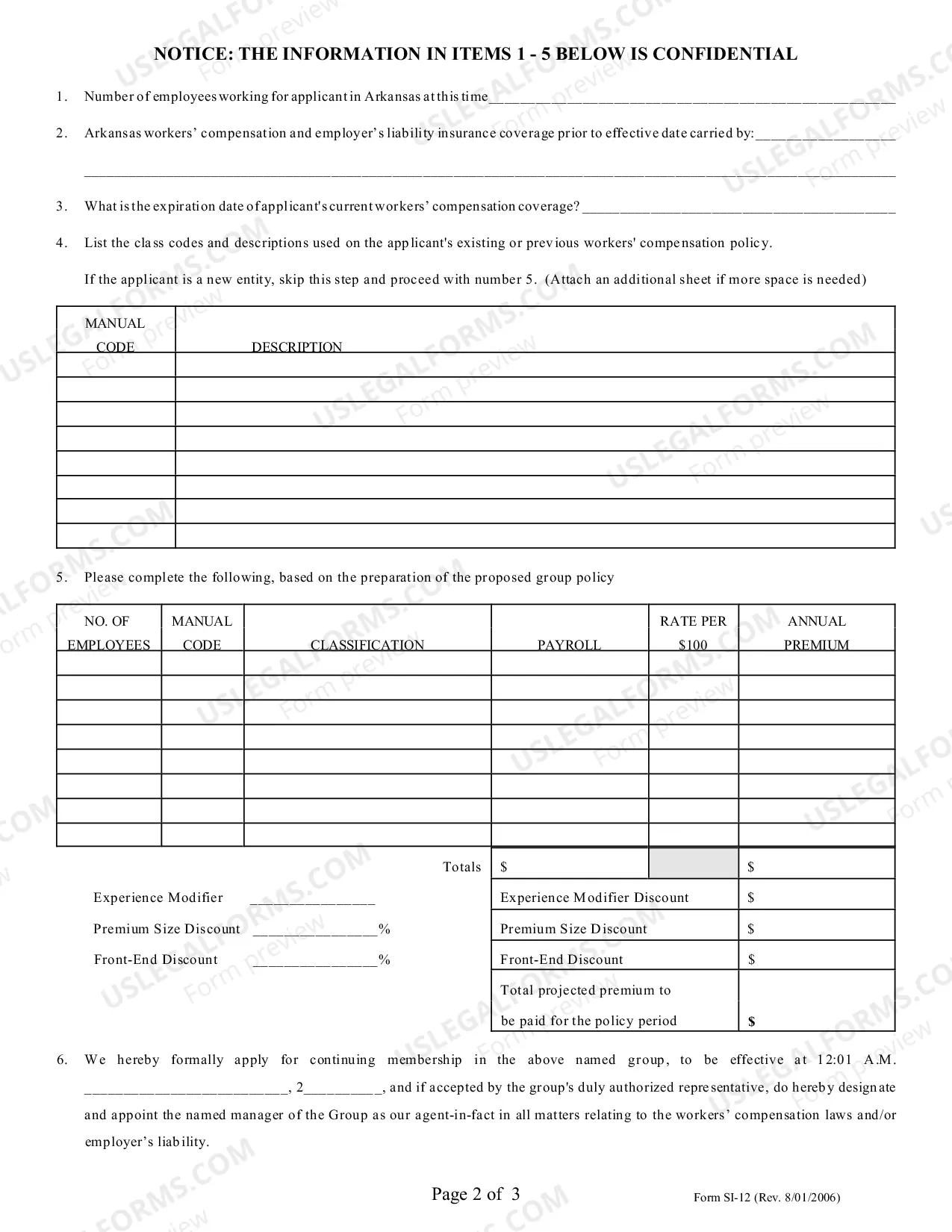 Preview Application for Membership in a Group