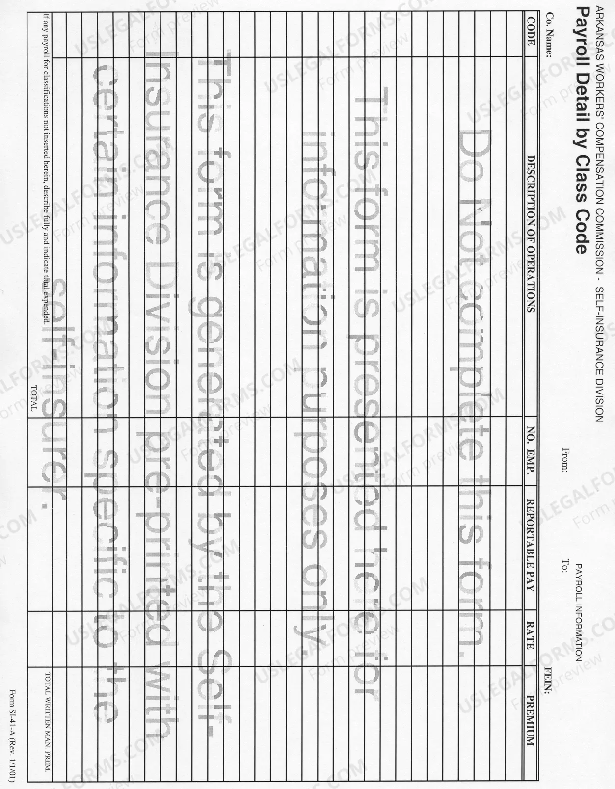 Preview Workers' Compensation Premium Tax Report