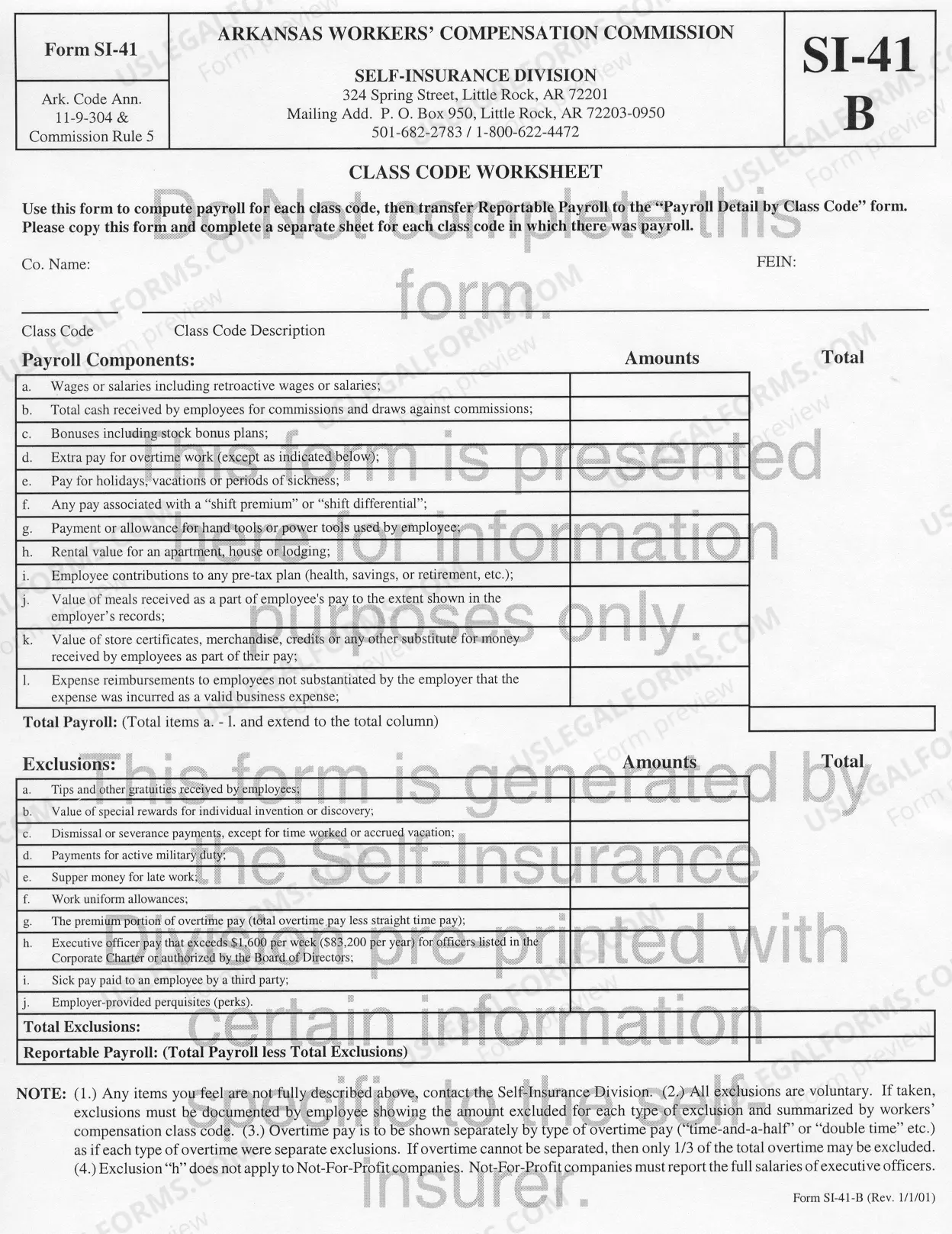 Preview Workers' Compensation Premium Tax Report