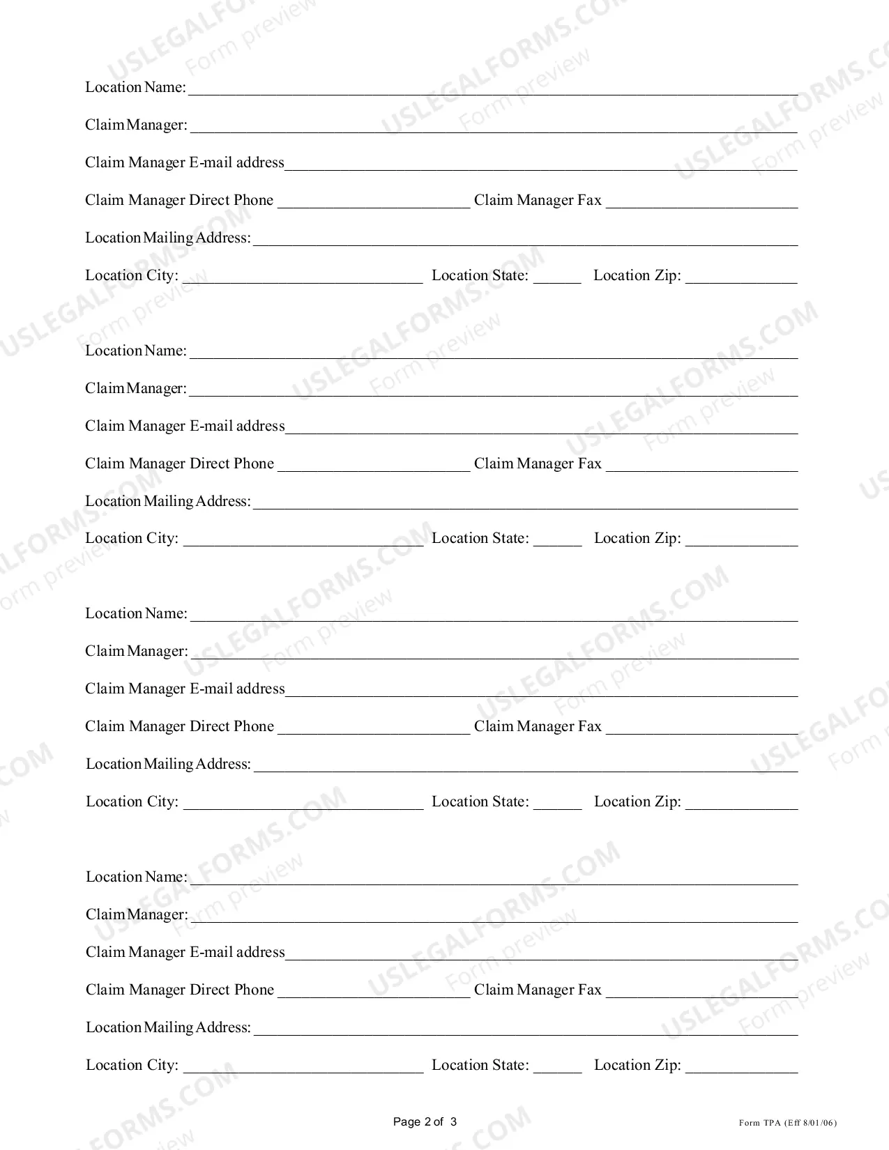 Preview Third-Party Administrator Application / Registration