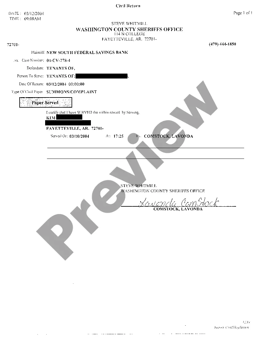 Preview A05 Notice of Intention To Issue Writ of Possession