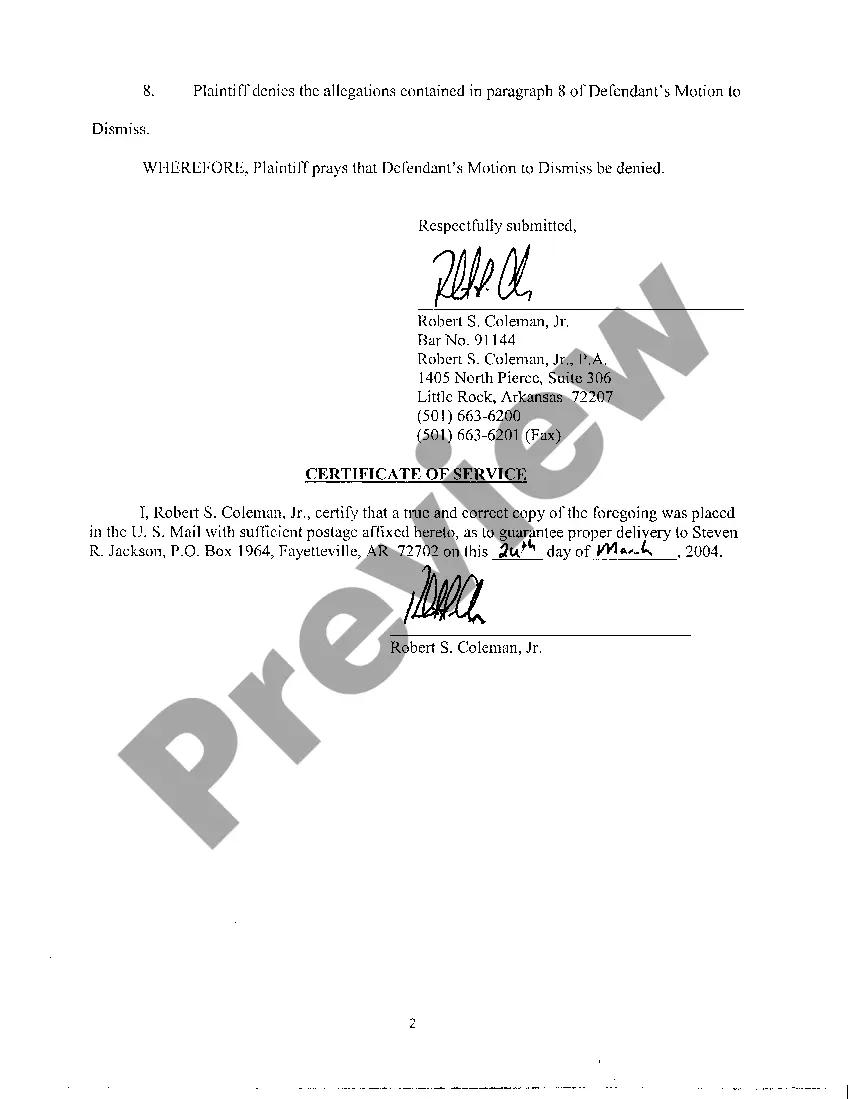 Get A06 Plaintiff's Response To Motion To Dismiss Preview A06 Plaintiff's Response To Motion To Dismiss