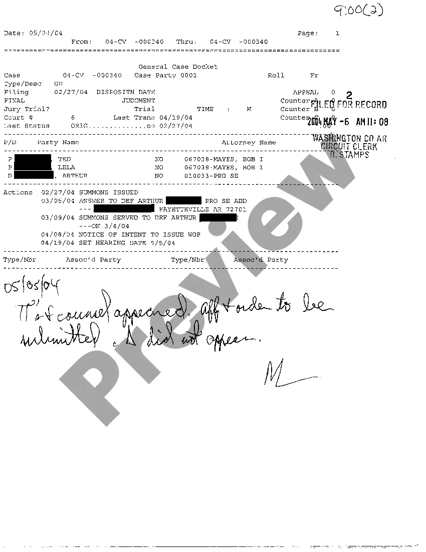 Get A04 Notice of Intention To Issue Writ of Possession Preview A04 Notice of Intention To Issue Writ of Possession