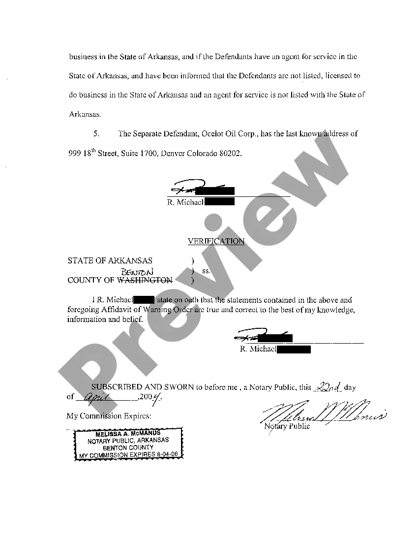 Get A07 Affidavit For Warning Order Preview A07 Affidavit For Warning Order