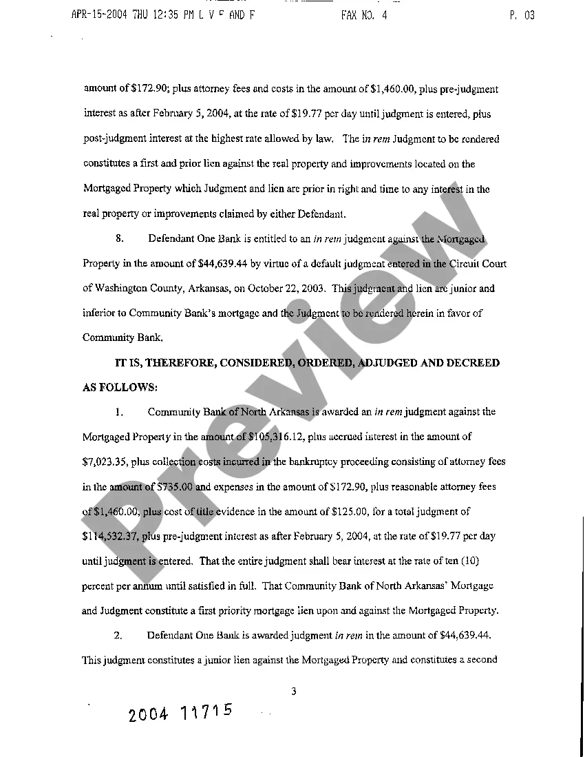 Preview A10 Consent Decree of Foreclosure