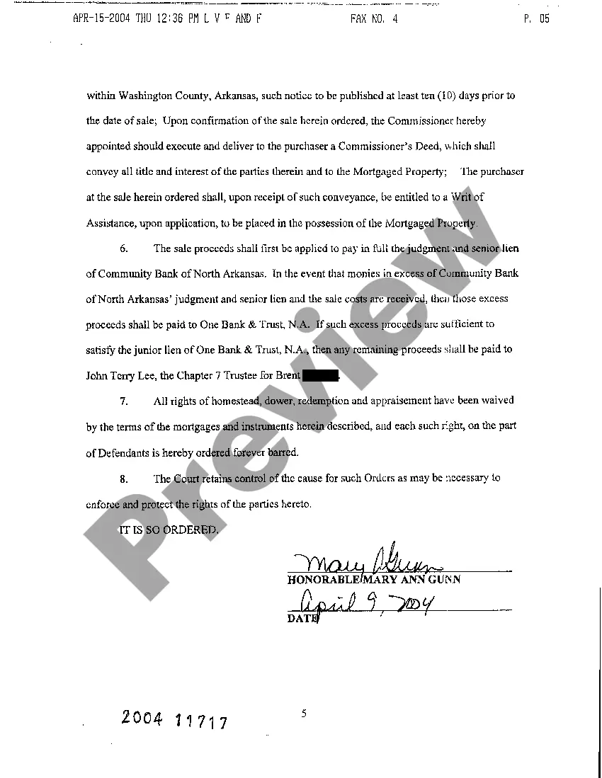 Preview A10 Consent Decree of Foreclosure