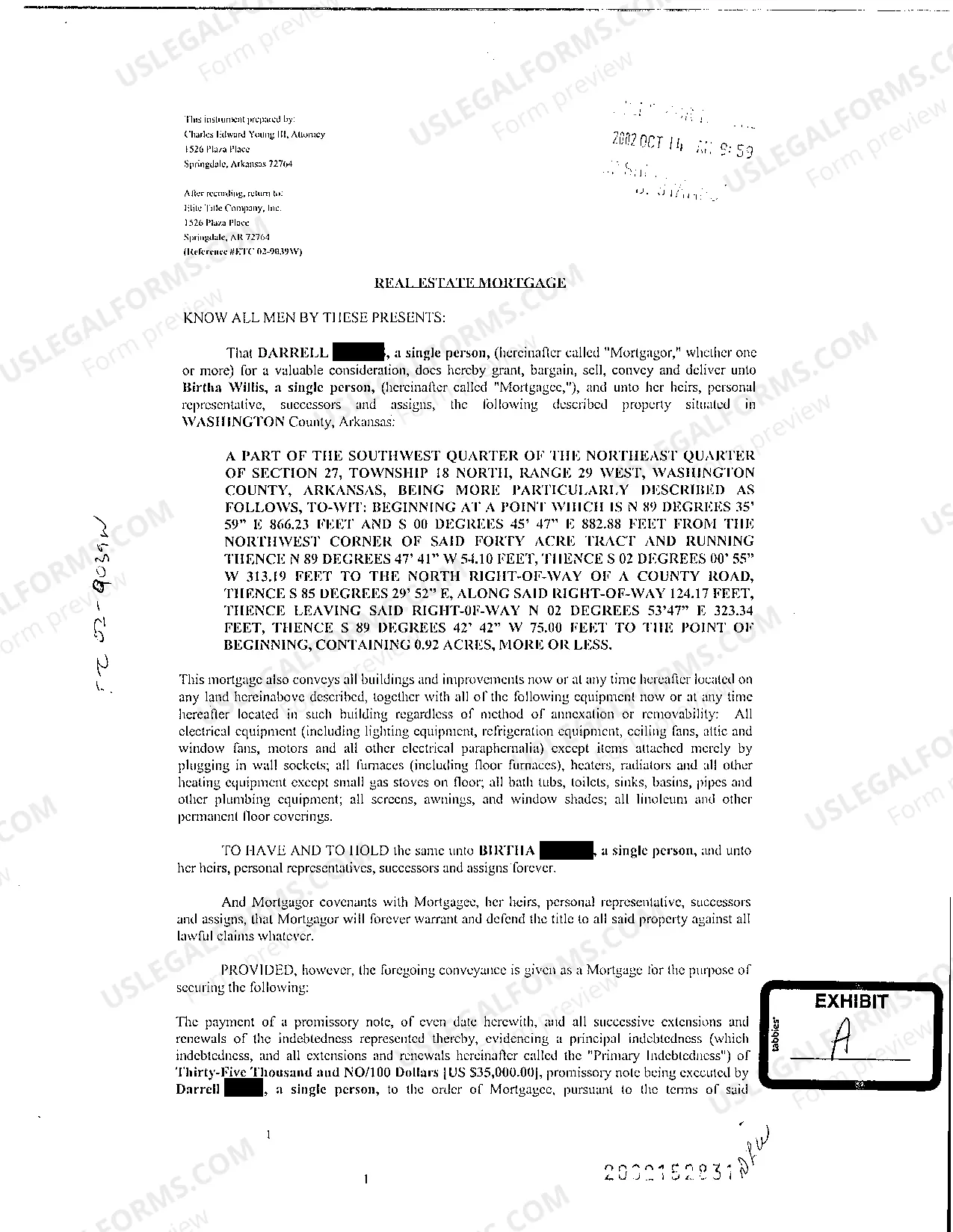 Preview A02 Foreclosure Complaint