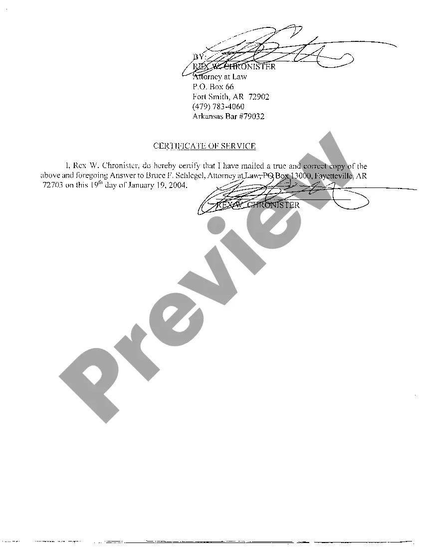 Preview A06 Answer to Complaint for Breach of Lease