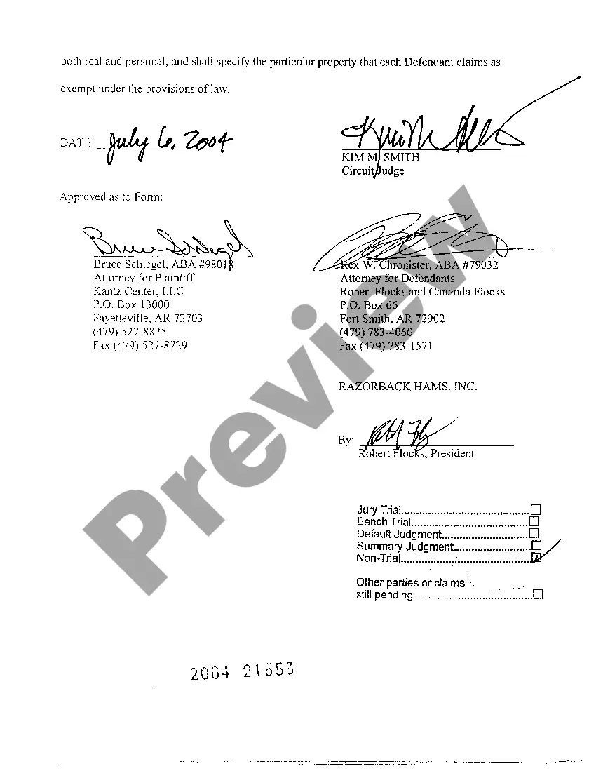 Preview A08 Judgment on Complaint for Breach of Lease