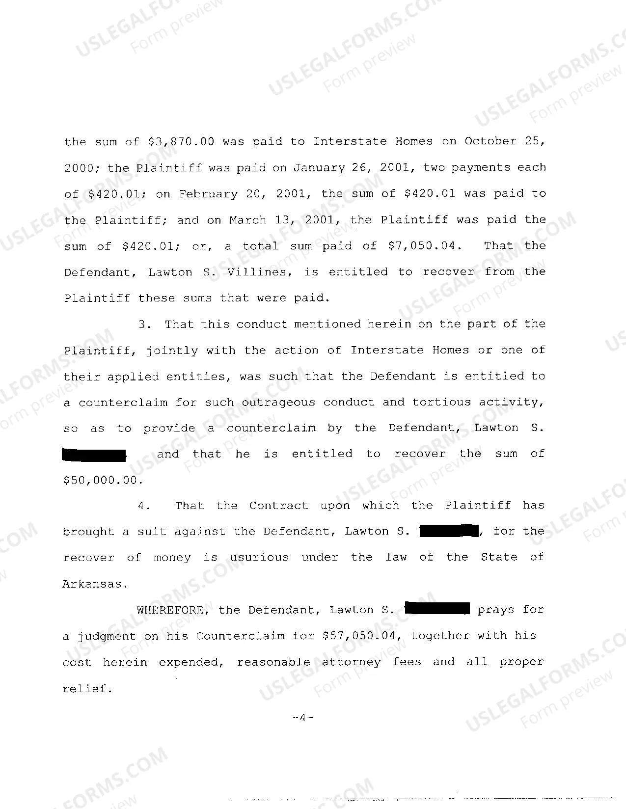 Preview A09 Answer to Complaint for Replevin