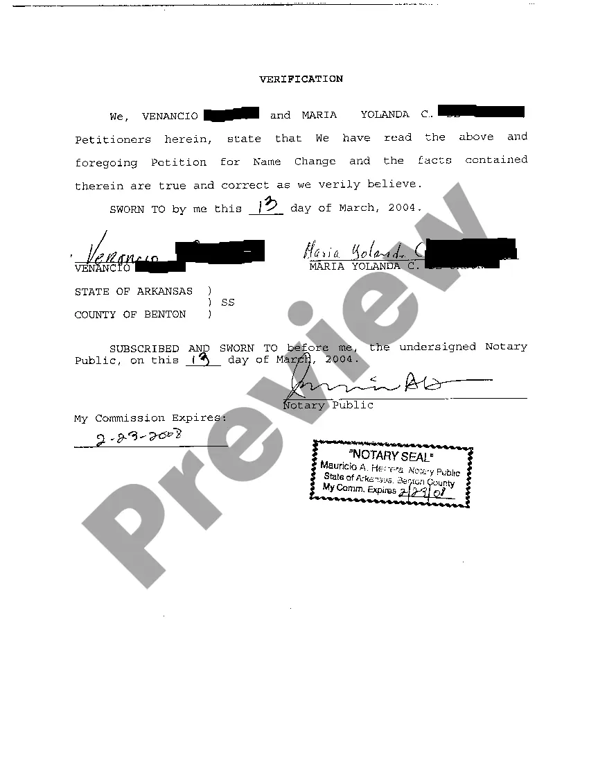 Preview A02 Petition For Name Change