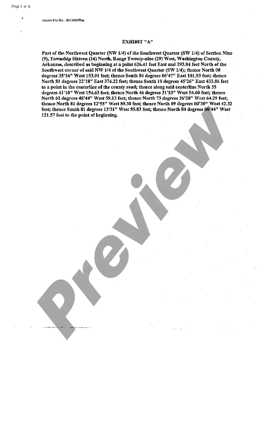 Preview Assignment of Security Instrument