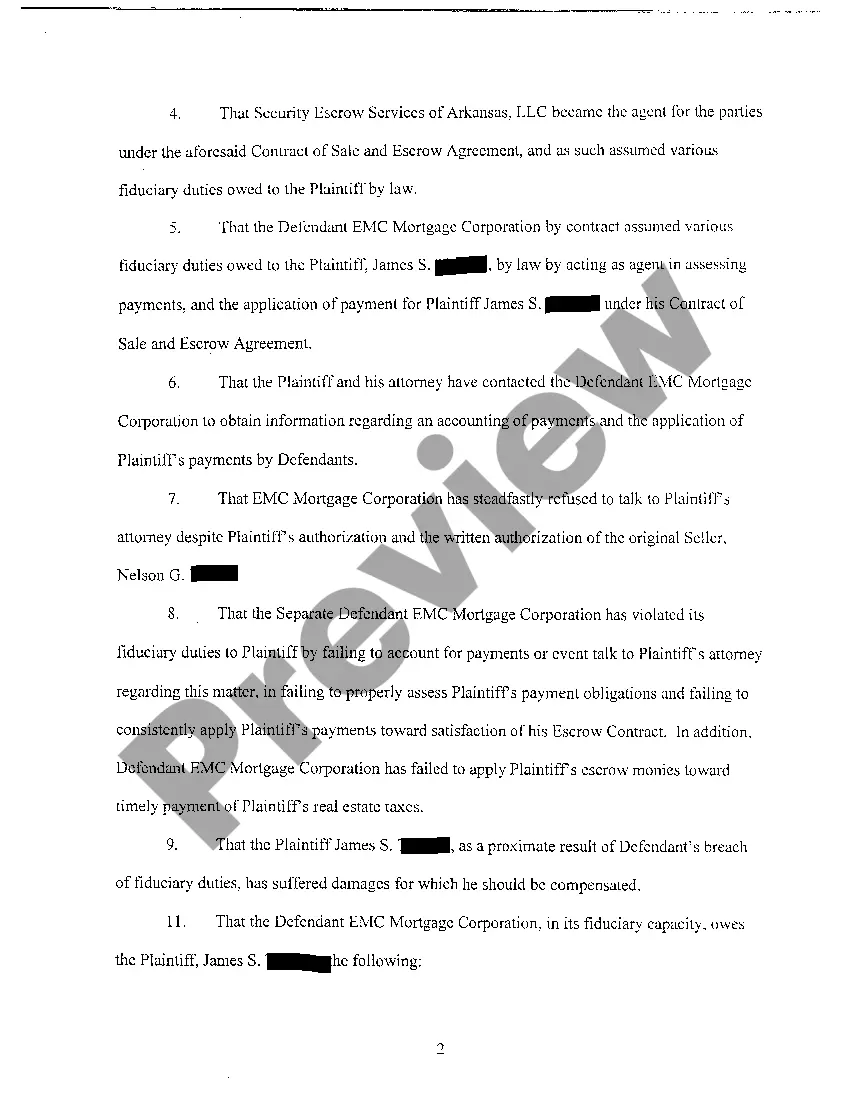 Preview A02 Complaint for Breach of Fiduciary Duty