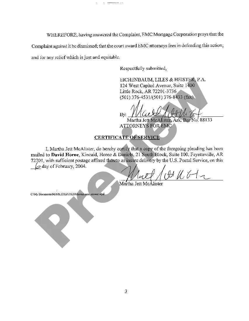 Preview A03 Answer To Complaint to Complaint for Breach of Fiduciary Duty