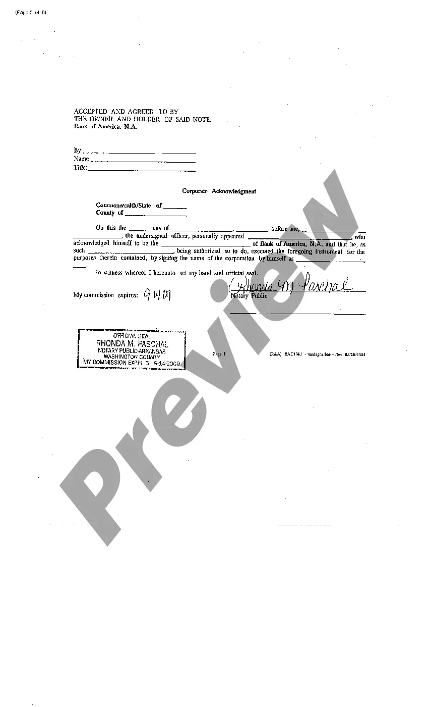 Get Note and Security Instrument Modification Agreement Preview Note and Security Instrument Modification Agreement