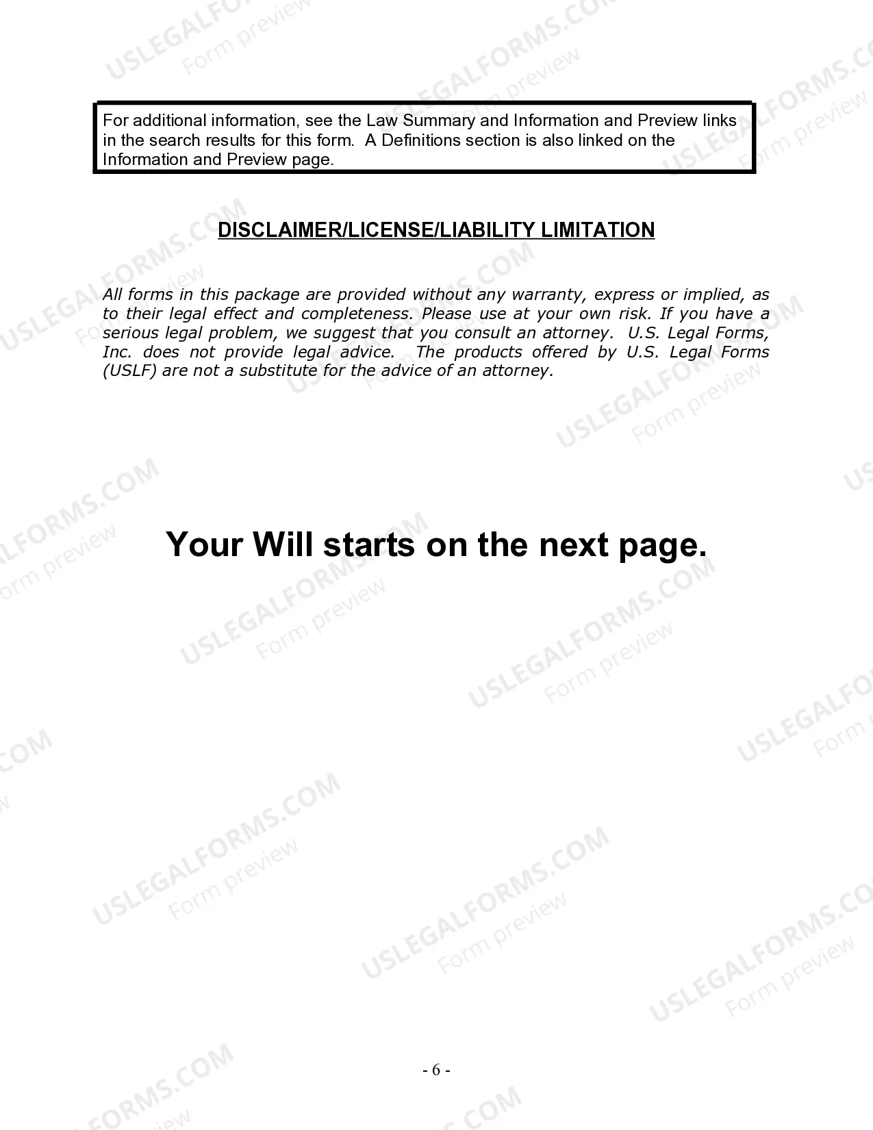 Preview Last Will and Testament for Divorced Person Not Remarried with Adult and Minor Children