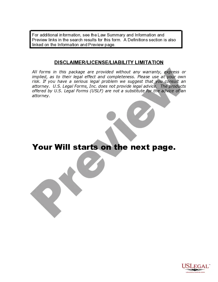 Preview Last Will and Testament for Divorced and Remarried Person with Mine, Yours and Ours Children