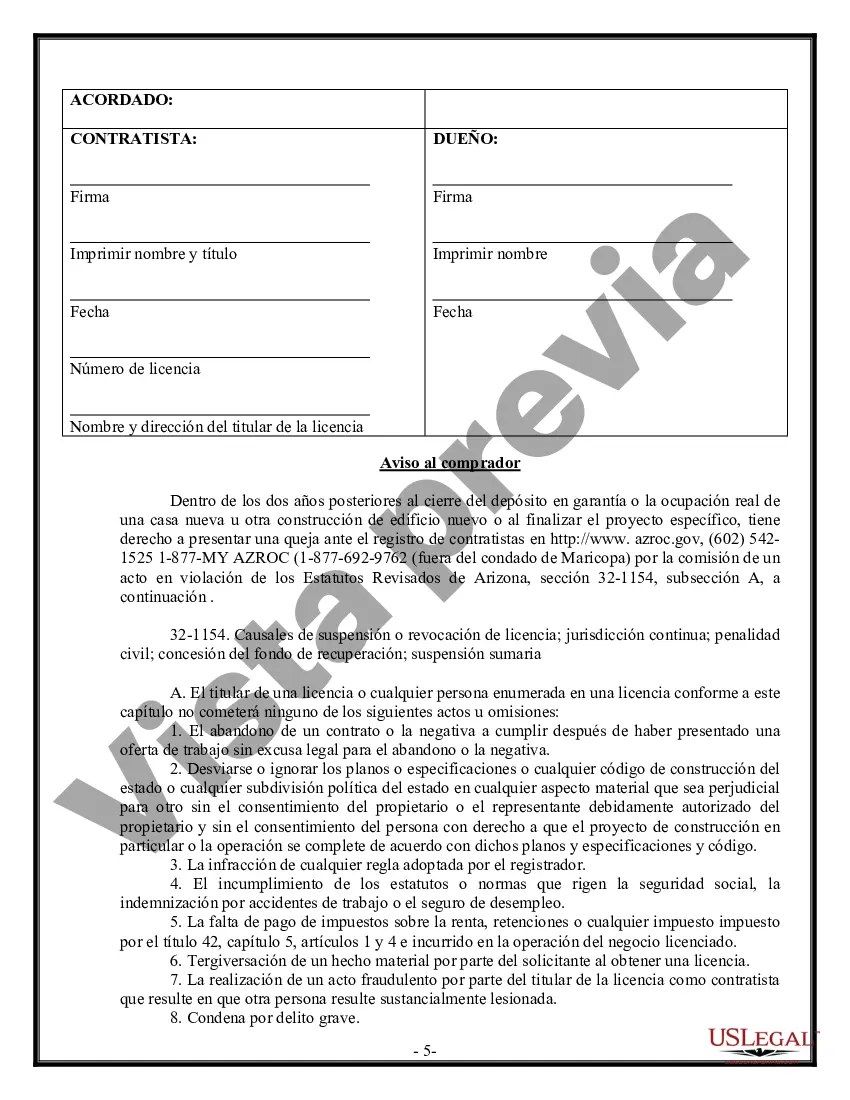 Preview Contrato de pintura para contratista