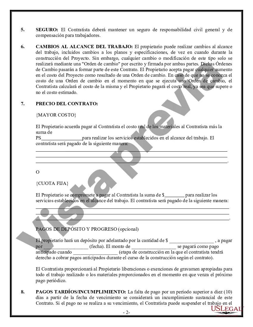 Preview Contrato de carpintero de molduras para contratista