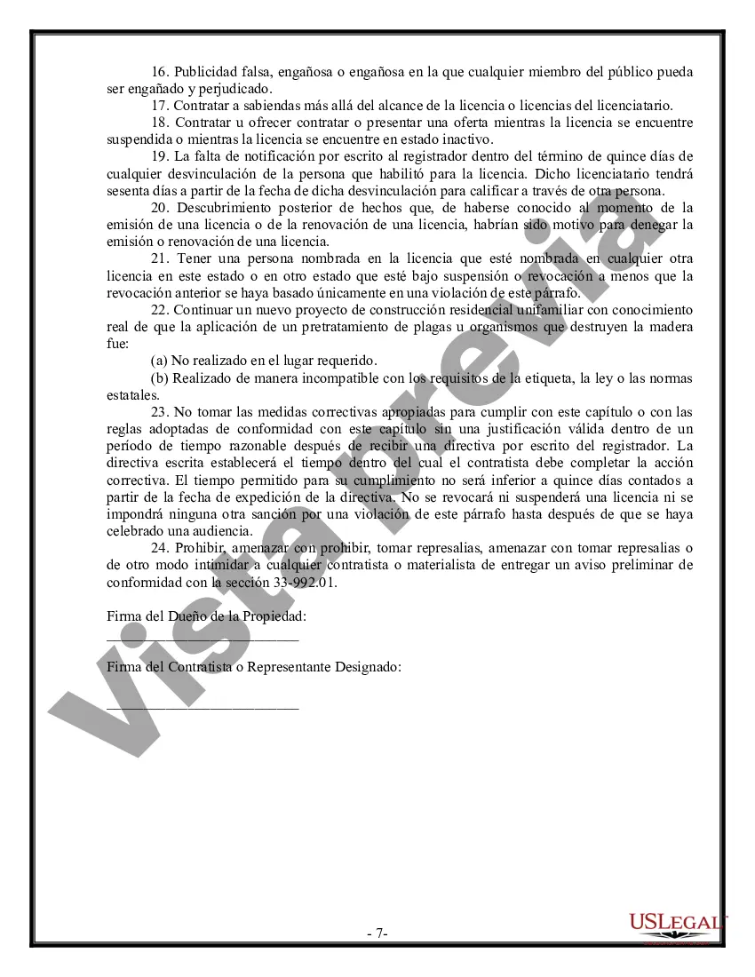 Preview Contrato HVAC para contratista