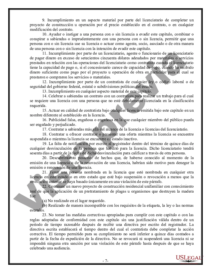 Preview Contrato de paisajismo para contratista