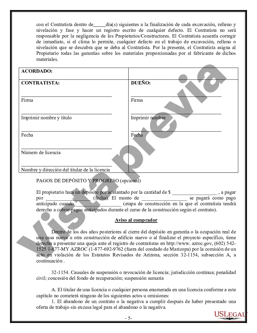 Preview Contrato de excavadora para contratista