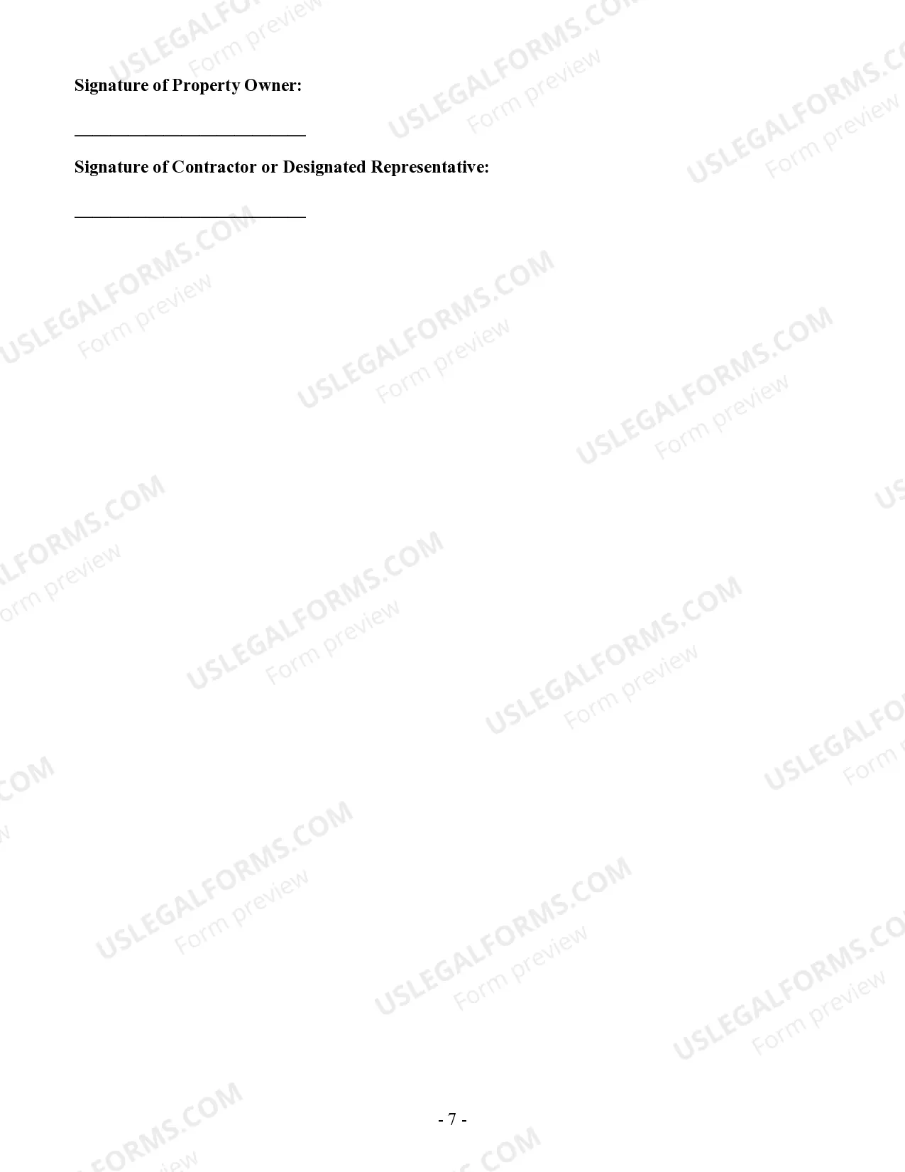 Preview Concrete Mason Contract for Contractor