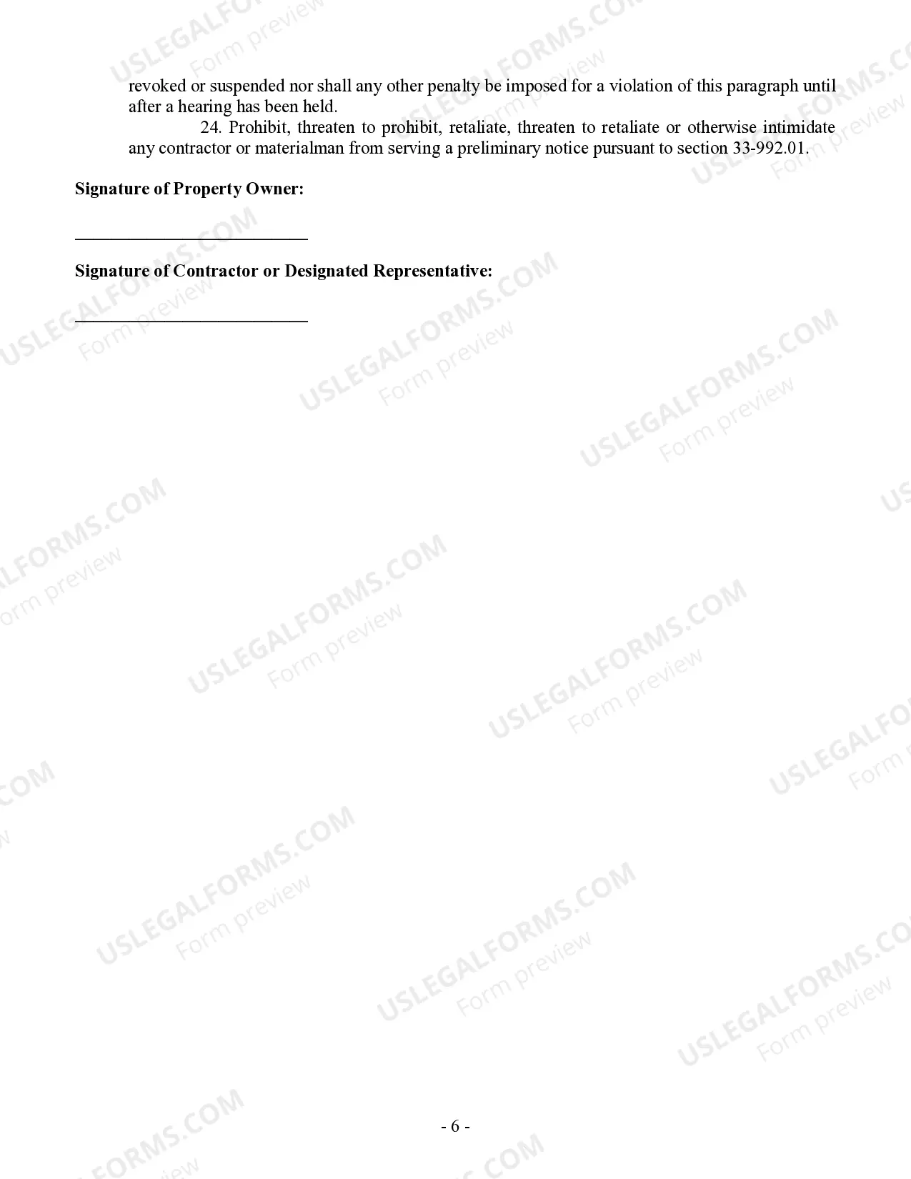 Preview Demolition Contract for Contractor