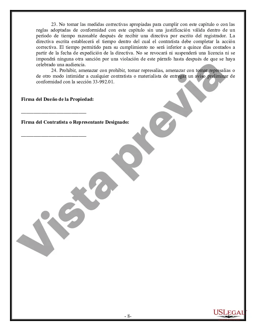 Preview Contrato marco para contratista