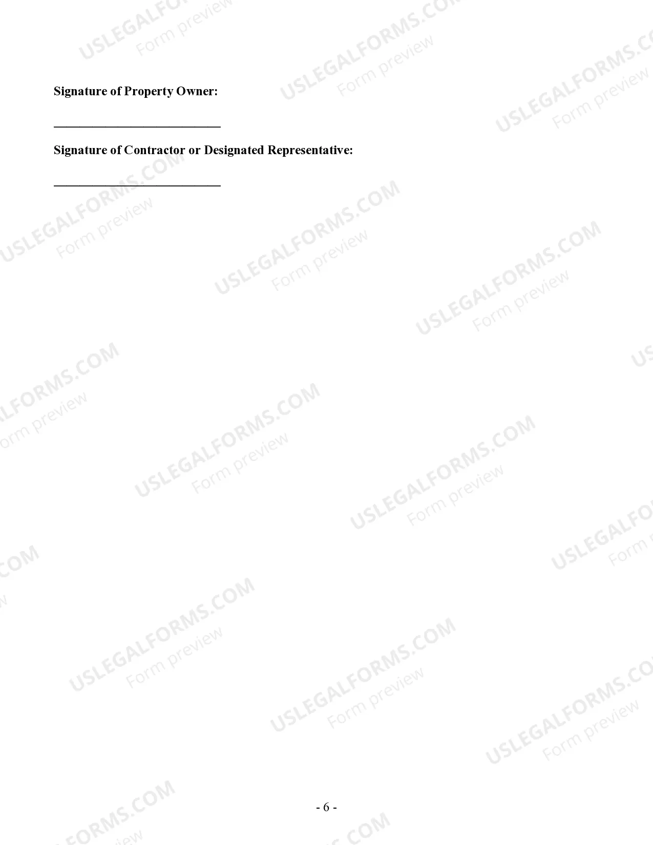 Preview Security Contract for Contractor