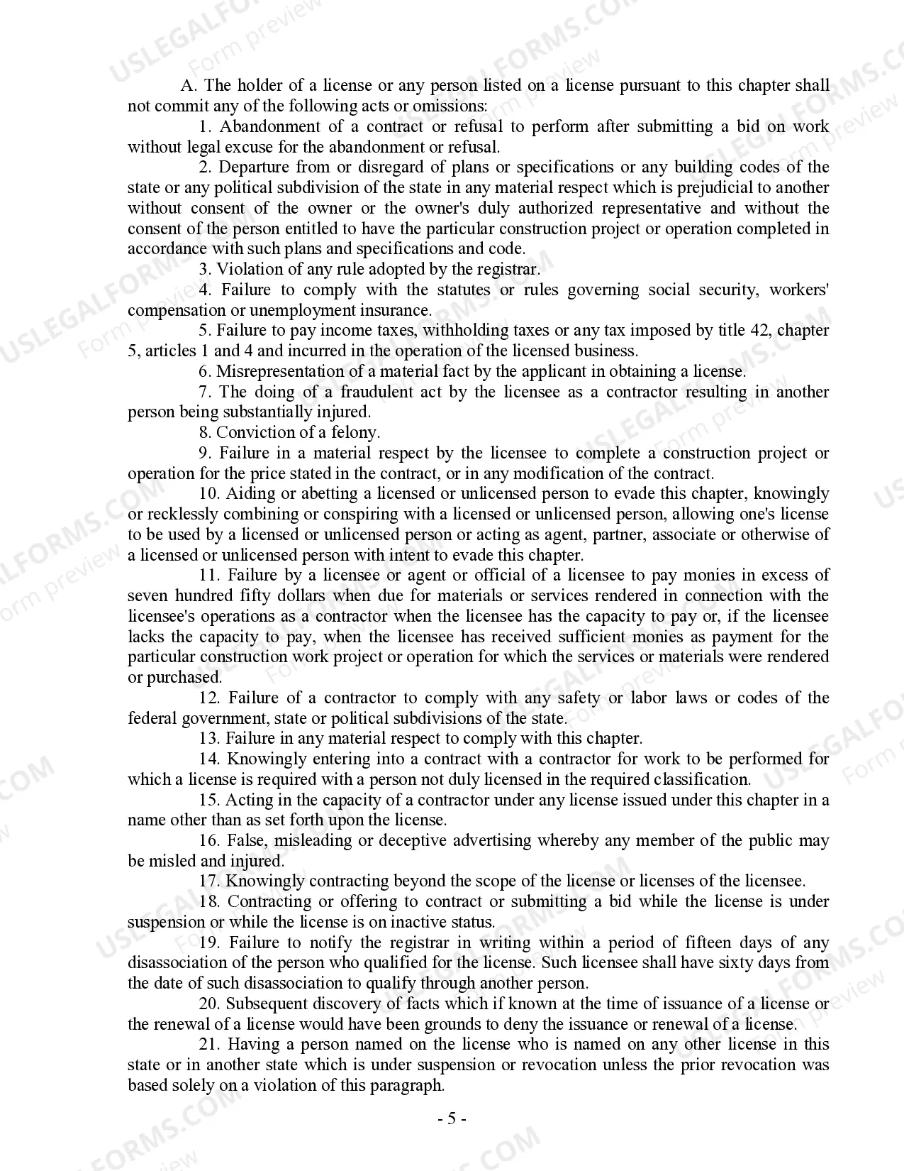 Preview Insulation Contract for Contractor
