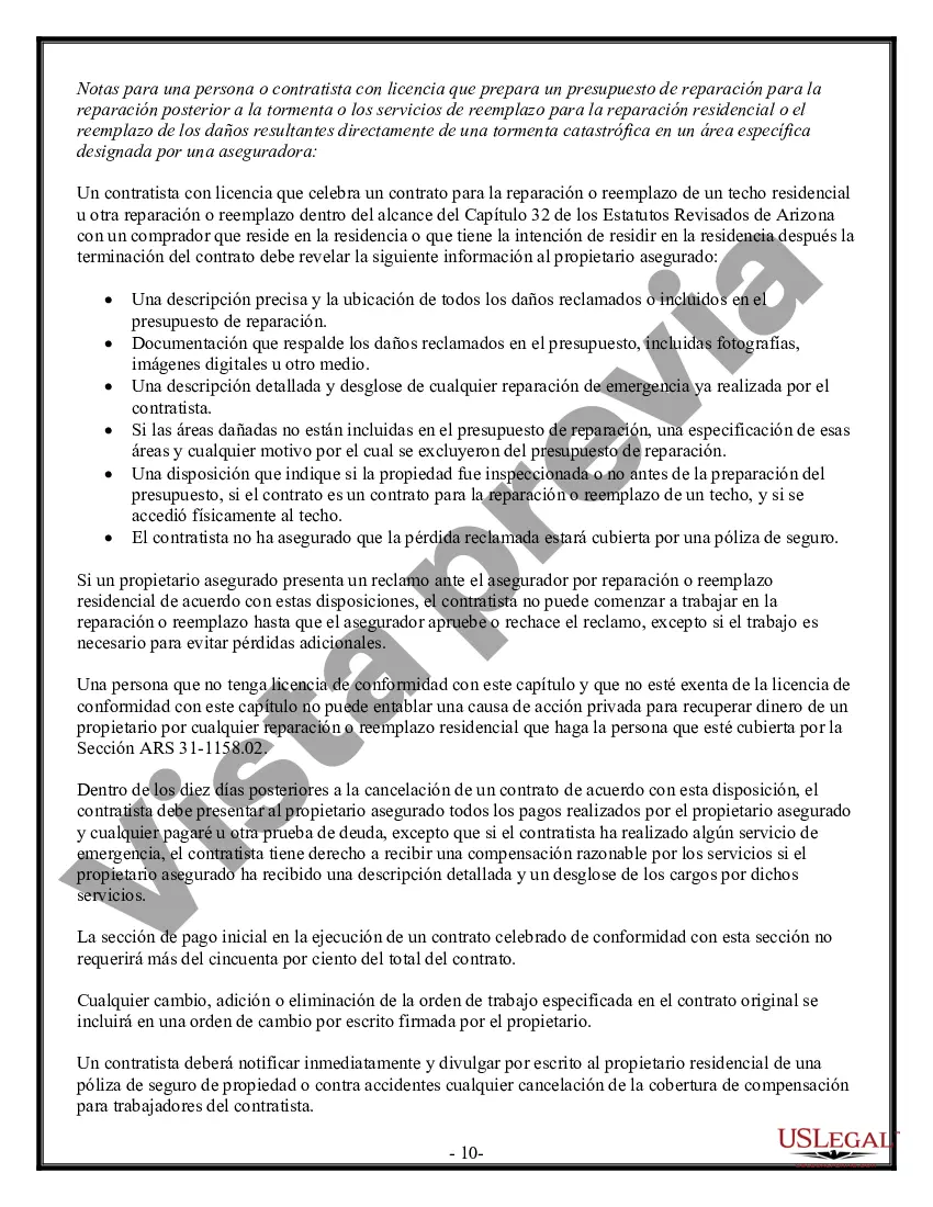 Preview Contrato de pavimentación para contratista