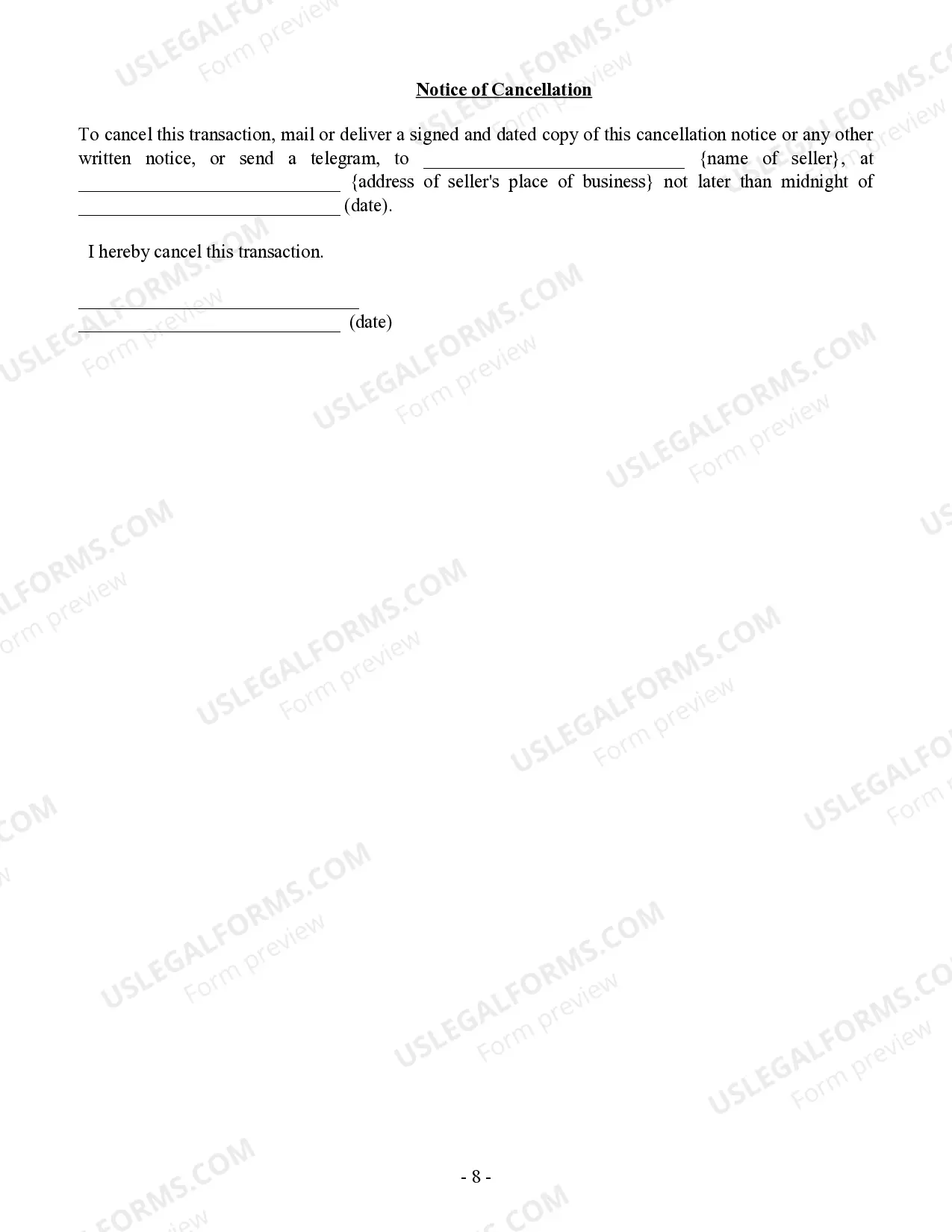 Preview Paving Contract for Contractor