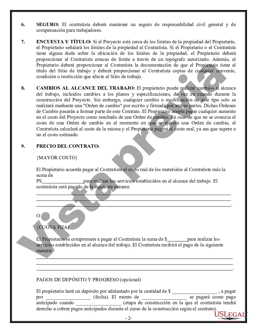 Preview Contrato de trabajo en el sitio para el contratista