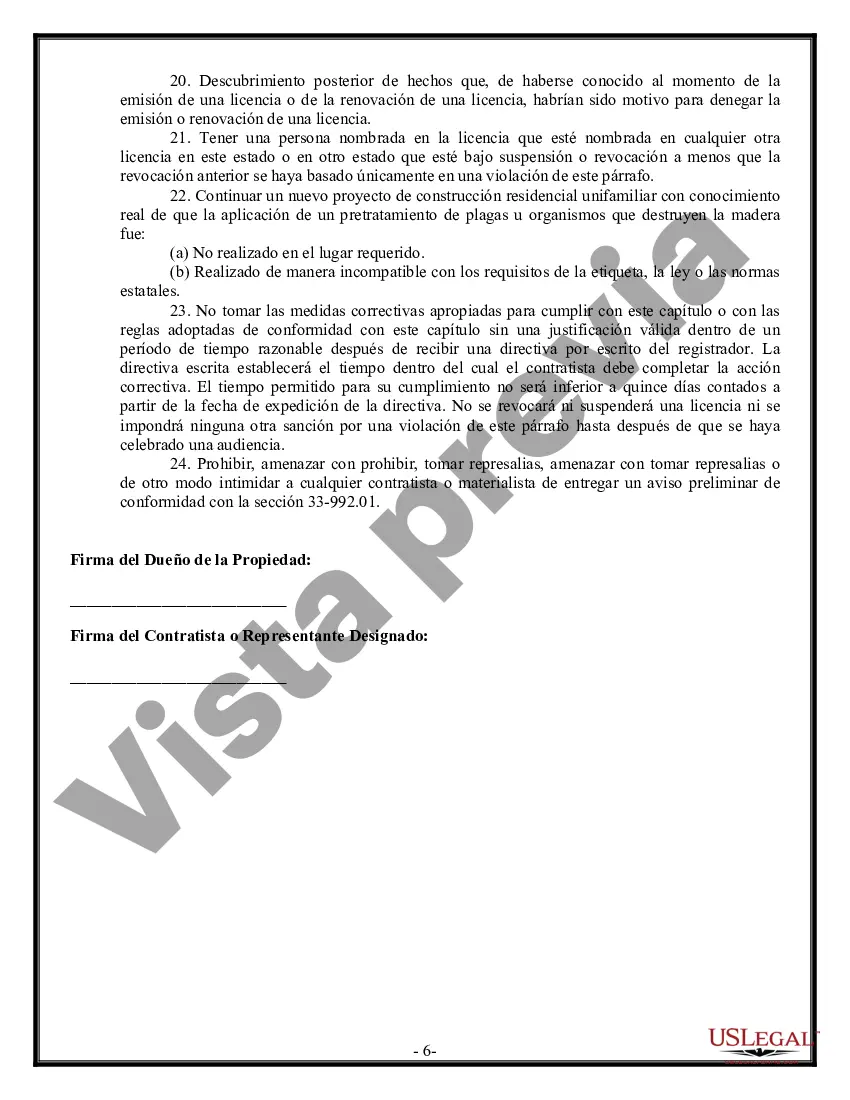 Preview Contrato de Drenaje para Contratista