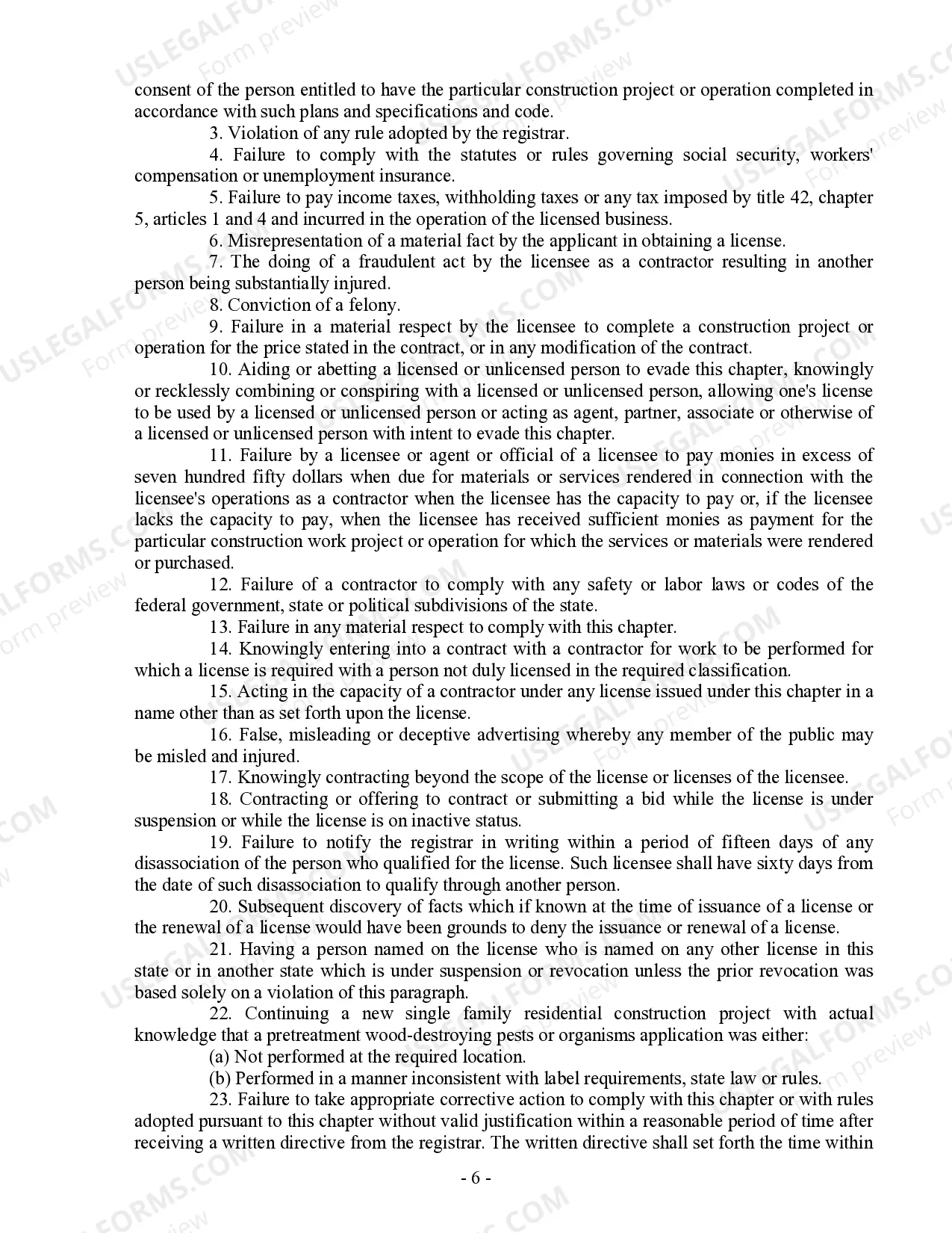 Preview Foundation Contract for Contractor