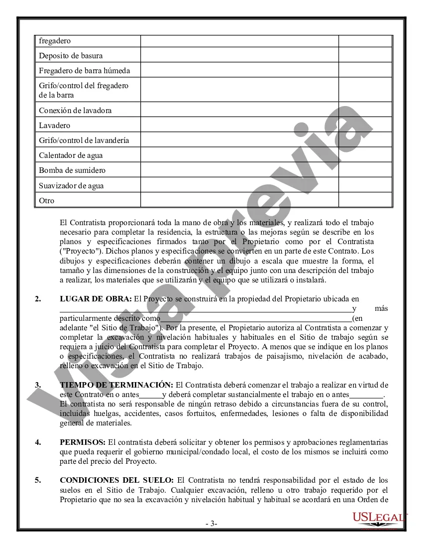 Preview Contrato de plomería para contratista