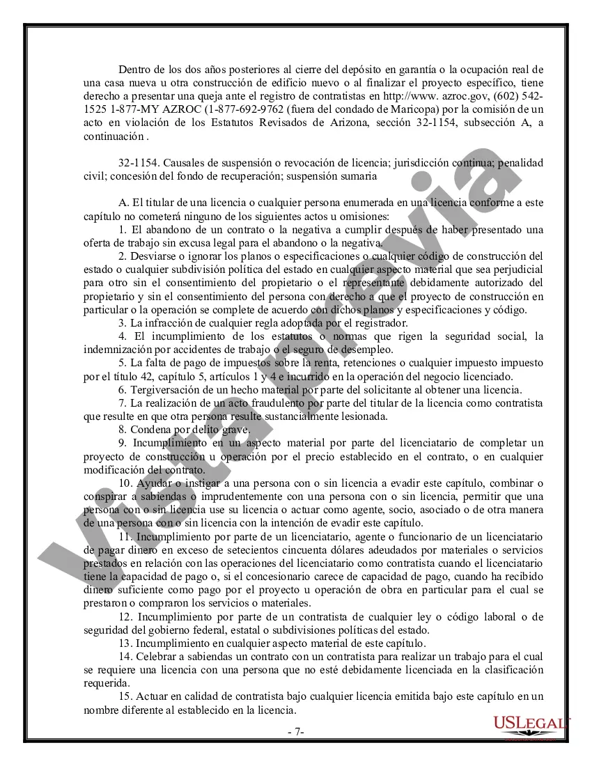 Preview Contrato de plomería para contratista