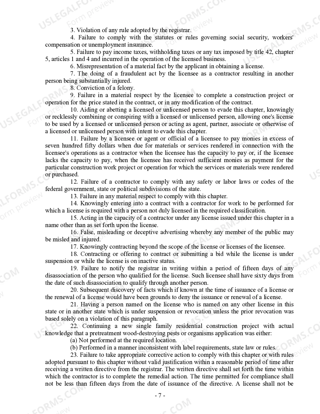 Preview Plumbing Contract for Contractor