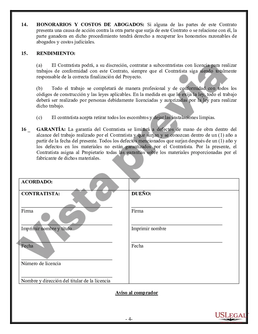 Preview Contrato de albañil para contratista